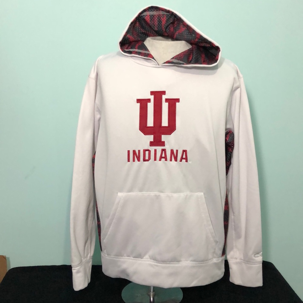 Men’s L Indiana University IU Hoodie Sweatshirt